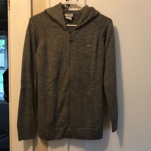 Lacoste hooded zip up sweater